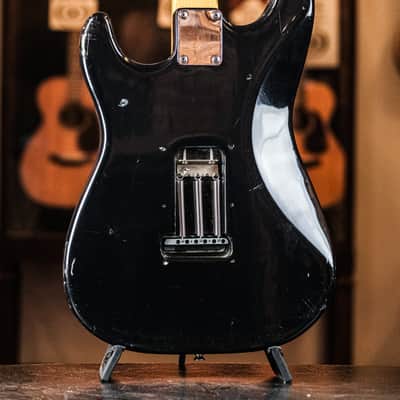 1990 Partscaster Stratocaster MIJ neck / American Standard body black image 13