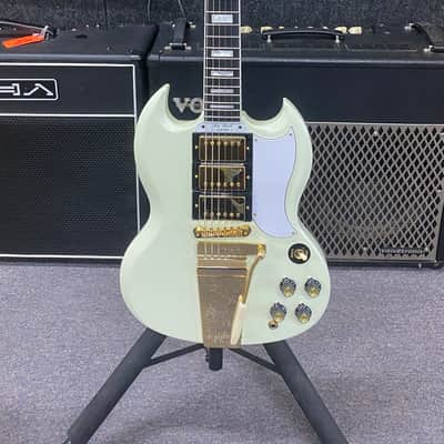 Epiphone "Inspired by Gibson Custom" '63 Les Paul SG Custom with Maestro Vibrola 2024 - Present - Classic White image 1