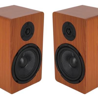 (2) Rockville RockShelf 68C 360w 6.5" Wood Bookshelf Speakers+Wifi Amp Receiver image 8