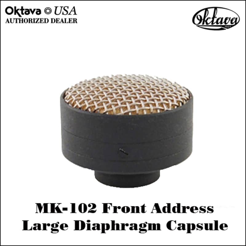 Oktava MK-102 - Large Diaphragm Front Address Capsule - 2026 - Black - Brand New image 1