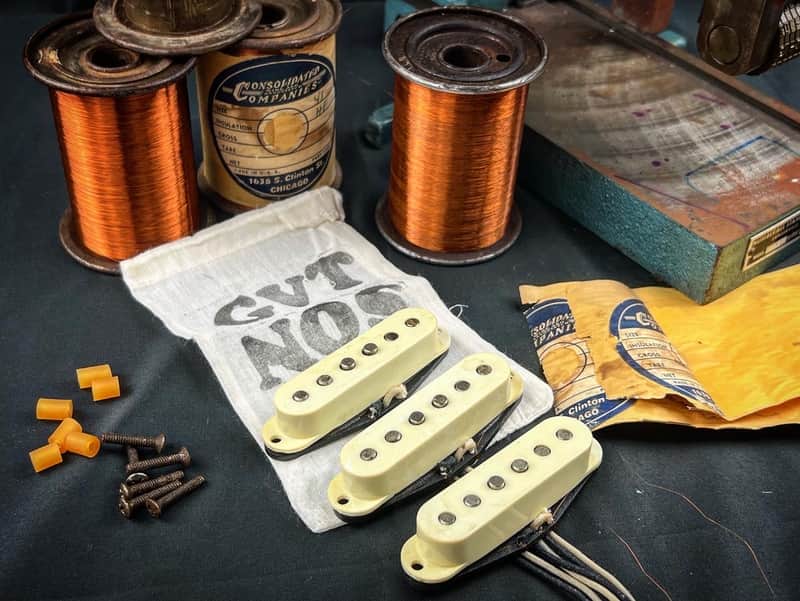 General Vintage Tone NOS Handwound For Stratocaster 50’s Magnet wire “ The Wheeler Chicago “ Heavy image 1