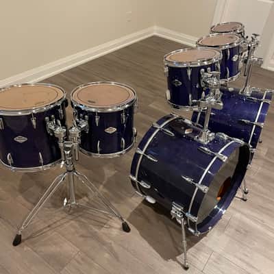 Yamaha Beech Custom Drums - Made in Japan - Blueberry image 10