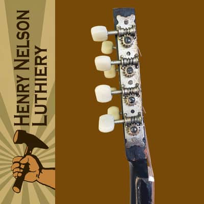 Spanish Style Mandolin Hand Built Small Shop, Flat Top, All Solid Woods, Luthier Restored, Video image 9