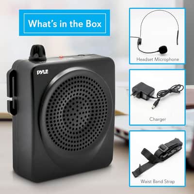 Portable PA Speaker and Voice Amplifier: Compact Waistband with Rechargeable Battery, Includes Headset Microphone & 3.5mm Aux Jack - Ideal for Tour Guides, Teachers, and Meetings image 2