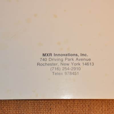 MXR MXR vintage catalog booklet brochure Block Letters all guitar pedals B image 8