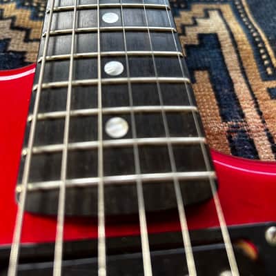 ESP 48th St Custom Shop Rare Reverse Headstock  Original Paperwork Super Strat 1986/1987 - Red image 9
