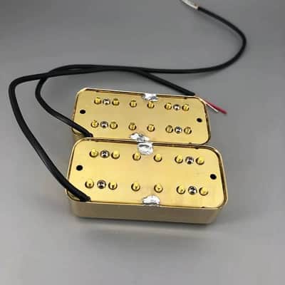 Gold Filtertron Guitar Neck and Bridge Humbucker Pickups Set image 3