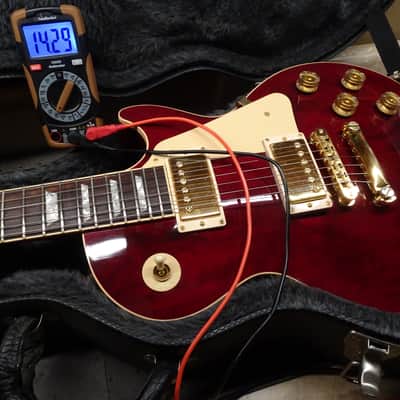 Gibson Les Paul Standard 1998 -100% Original-Outstanding-Limited Edition-Gold hardware Red Wine Cherry image 9