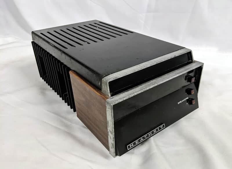 RARE Vintage Heathkit Power Amplifier AA-1506 Black/Woodgrain 1975