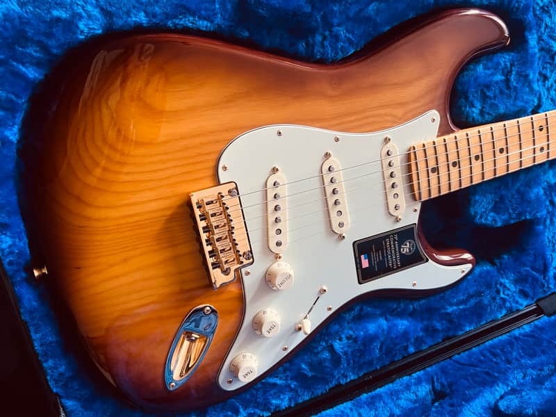 Fender 75th Anniversary Commemorative Stratocaster 2021 - 2-Color Bourbon Burst image 1