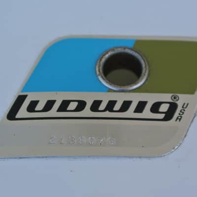 SUPER CLEAN! 1970's LUDWIG (Chicago) 22" CLASSIC WHITE CORTEX BASS DRUM! RM113 image 2