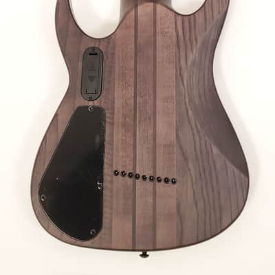 Agile 9 String Electric Guitar 30" Scale Septor Elite 930 EB EMG-X Charcoal image 2