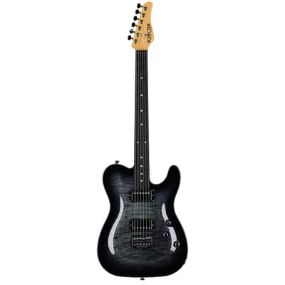 Schecter Japan PT Classic Electric Guitar (with Case), Transparent Fade Burst, Open Box (Very Good) image 4