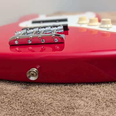 Fender  Squier Loaded Jazz Body / 1994 Black Label / Torino Red / Rare USA Body image 16