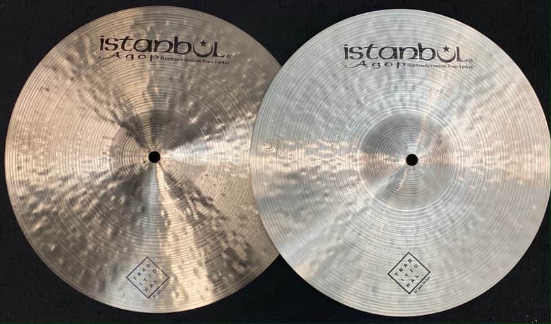 Istanbul Agop 14" Traditional Jazz Hihat Cymbal Pair - 838/1176g image 1