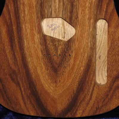 Acacia Koa Top \ Butternut Tele Style Body 3lbs 15oz #3680  *IMPORT CHARGES INCLUDED image 3