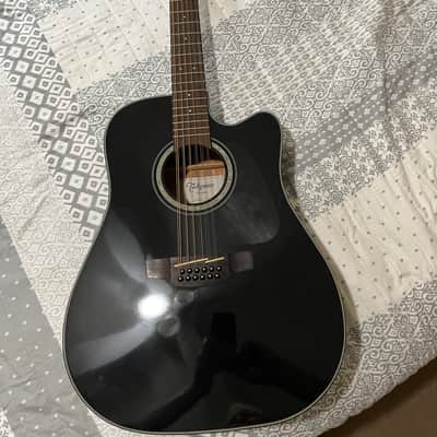 Takamine GD30CE-12 BLK G30 Series 12-String Dreadnought Cutaway Acoustic/Electric Guitar 2010s Gloss Black image 1