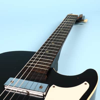 Silvertone 1420 Vintage Stratotone Black Electric Guitar image 20
