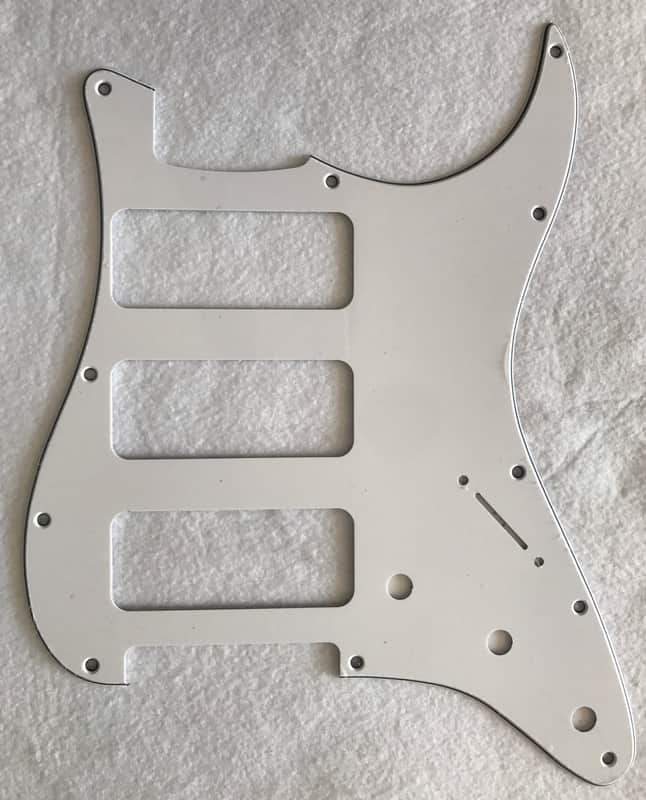 For Fender Stratocaster Strat P90 3 Pickup Guitar Pickguard,3 Ply White image 1