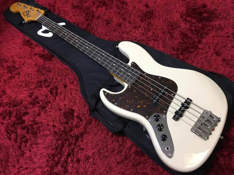 Fender Japan JBV LH VWH Lefty Electric Jazz bass 5-string 2006-2008 Made smooth neck Used in Japan image 1