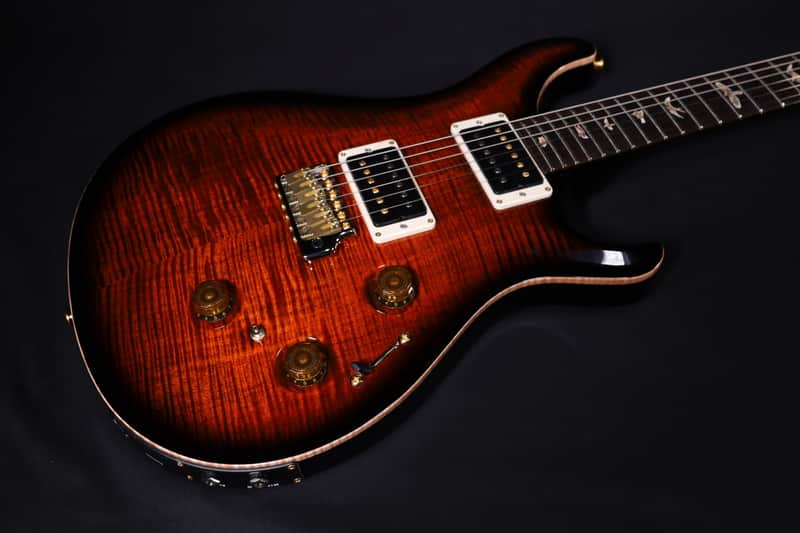 MINT PRS Paul Reed Smith Custom 24 Piezo 10-Top Guitar, Rosewood Fretboard, Fiery Red Wrap Burst 281 image 1