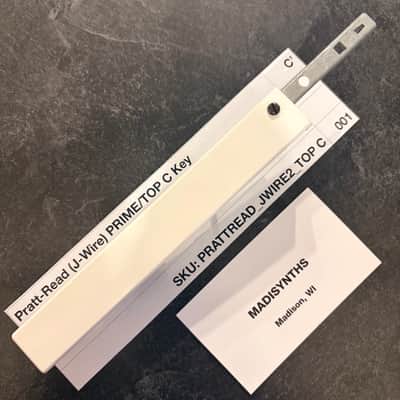 ORIGINAL Pratt Read Replacement TOP C Key with Key Bracket (J-Wire Keybeds) for ARP 2500/2600, Moog Minimoog, Oberheim OBX/OBXa/OB8, Sequential Prophet-5/10, PPG Wave 2.2 and more