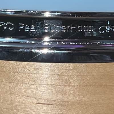 Pearl Music City Custom Craftsman Select Solid Maple Snare Drum - 6.5 inches x 14 inches, Natural with Bourbon Barrel Inlay image 8