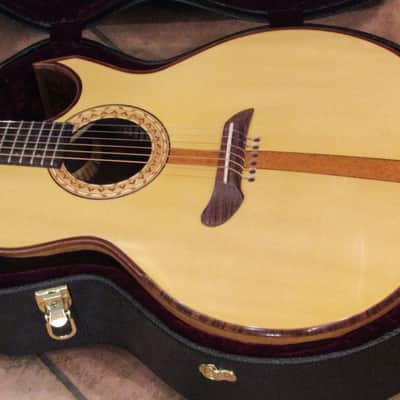2012 K M Clark Custom A Wedge Cutaway Acoustic COCOBOLO Kevin Michael image 8