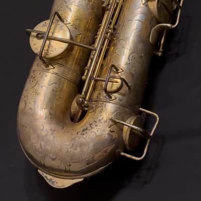 1927 Elkhart Band Instruments Co. (Martin) Tenor Saxophone Gold Plated w/ Deluxe Engraving image 1