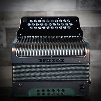 Hohner Corona C-II Accordion FBbEb Green To Gold Fa Tone image 2