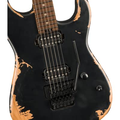 Charvel Pro-Mod Relic San Dimas Style 1 HH FR PF Weathered Black - Electric Guitar image 3