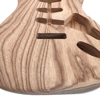 Roasted Swamp Ash 2 pieces Body Stratocaster SSS Style, Unfinsihed image 2