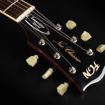 2018 FGN Neo Classic LS30 Sagmeister Special - Wine Red | Japan Les Paul “AAA” Flame Top Seymour Duncan Pickups Long Neck Tenon | Case Bild 8