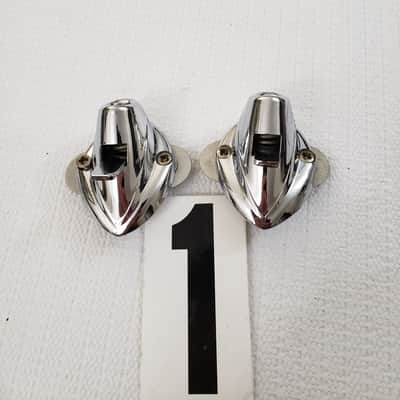 Premier Bass Drum Spur Mounts 1960s-1970s…. #1…- Chrome image 1