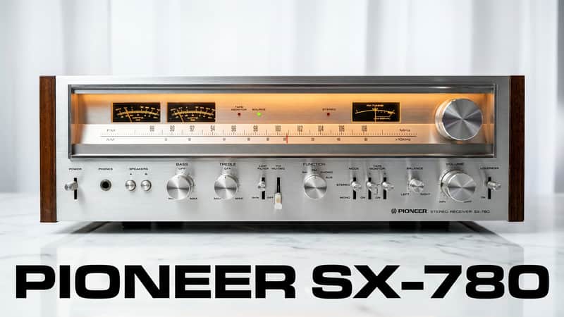 ✨ Pioneer SX-780 Vintage Stereo Receiver – Serviced, Warm LED Lamps, Wood Case, Tested – BVA image 1