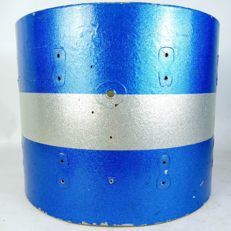 *Leedy&Ludwig12x15" Snare/Floor Tom Drum Shell 3Ply Maple Vintage 50s Blue Paint image 1
