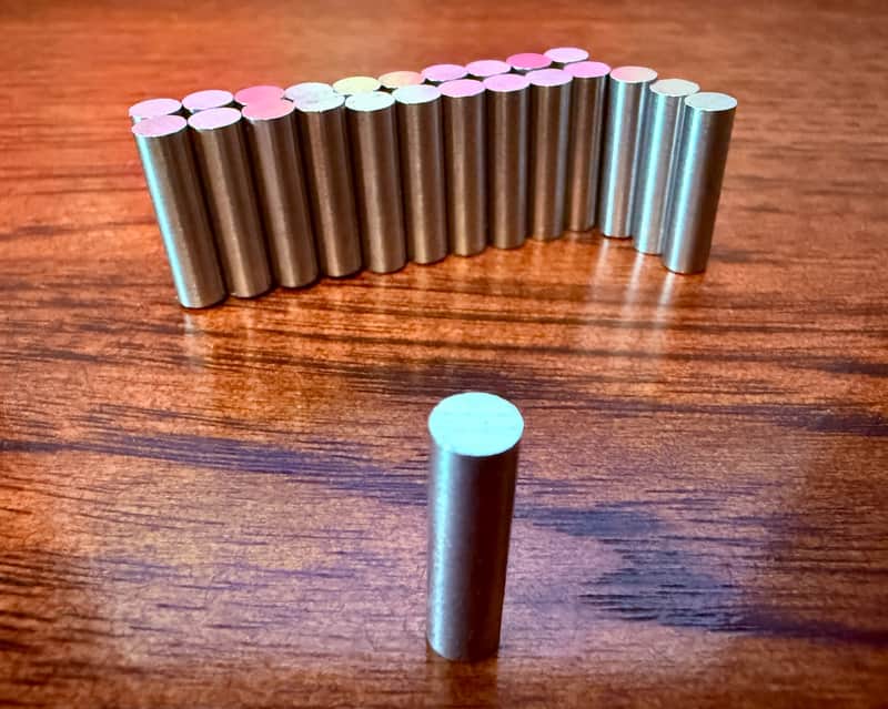 24 NOS Magnetized Alnico 4 Flat Top Rod Magnets .195 x .710. image 1