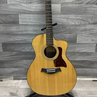 Taylor 214ce Plus Acoustic-Electric Guitar - Natural - w/ Hard Case - Clean image 2