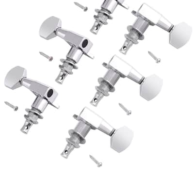 3R3L Sealed String Tuning Pegs Tuning Machine Heads Tuners Tuning Keys for Acoustic Guitar or Electric Guitar Chrome. image 2