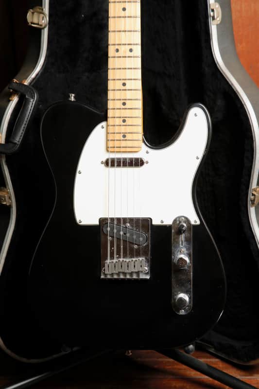 Fender American Telecaster Black Electric Guitar 2002 Pre-Owned image 1