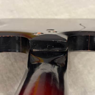 1960’s Kay Vanguard II Single Pickup Garage Rock Guitar “Red Devil” Red Foil Reflector Model USA image 22
