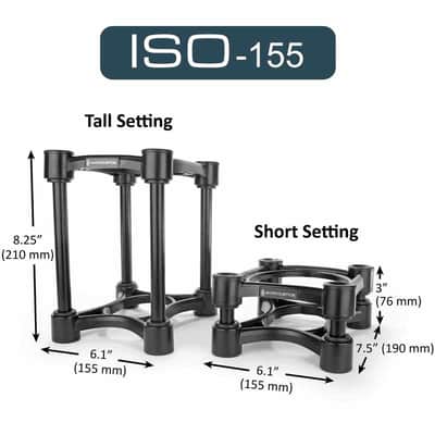ISOACOUSTICS ISO155 Lot de 2 supports d'enceintes moyen format Bild 2