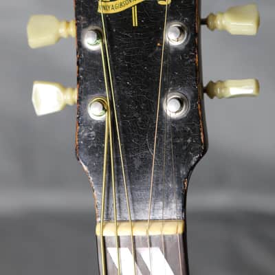 Gibson Southern Jumbo Banner Headstock 1942-45 Black (refin) w/OHSC image 10