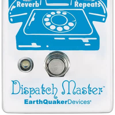 EarthQuaker Devices Dispatch Master Digital Delay & Reverb V3 2019 - Present - White / Blue Print image 1