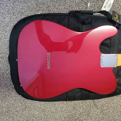 Fender FSR Ford Mustang Telecaster  2009 - Candy apple red only 250 made with fender gig bag image 4