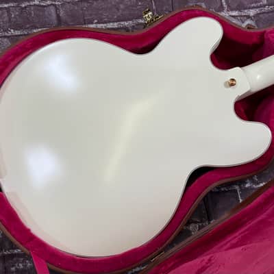 2025 Epiphone Custom Shop 1959 ES355 Classic White Satin VOS New Unplayed Auth Dlr 8lb14oz #135 image 15