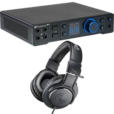PreSonus Quantum HD 2 USB-C Audio Interface, Audio Technica ATH-M20X Bundle image 1