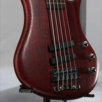 Warwick Pro Series Thumb BO-5 String-Burgundy Red Transparent Satin image 11