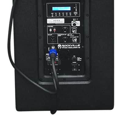 (2) Rockville TITAN COLUMN 12 Pro/DJ Powered Array Speakers w/12" Subs+Carry Bag image 10