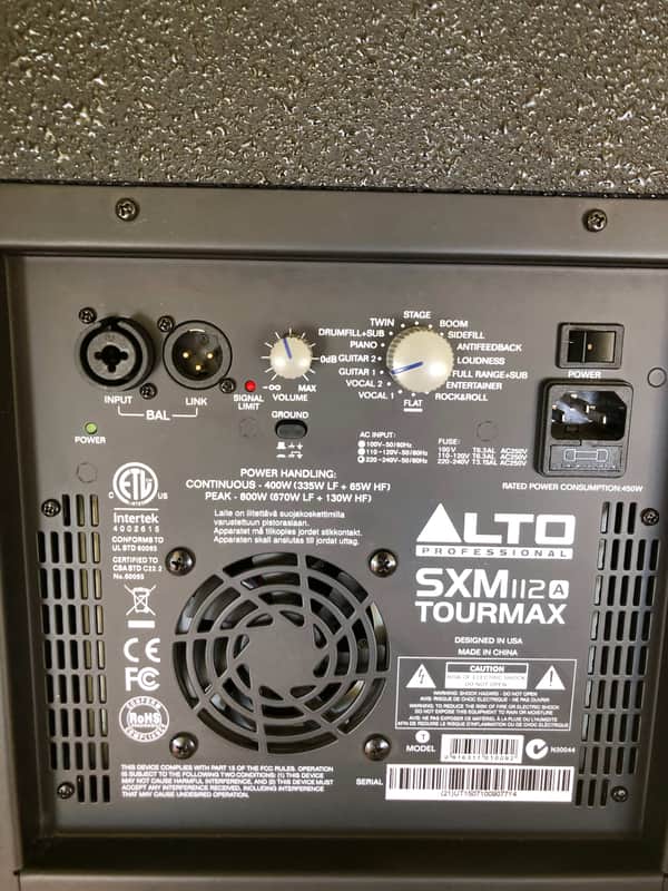 ALTO SXM 112 A Tourmax - Stage Monitor 2010s Black | Reverb